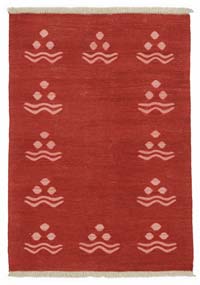 Red New Handwoven Turkish Kilim Rug