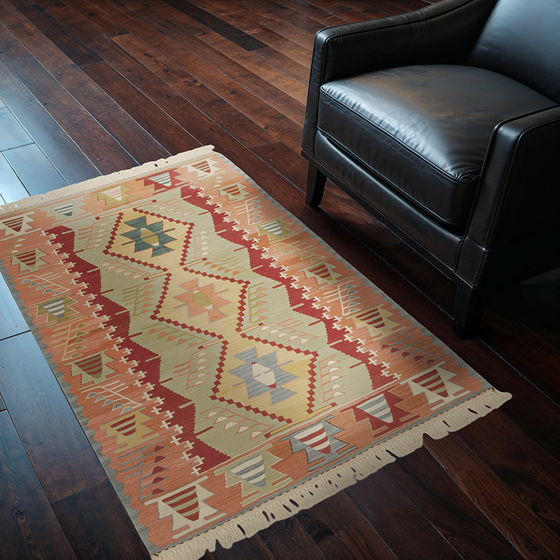 New Handwoven Turkish Kilim Rug - K0020760