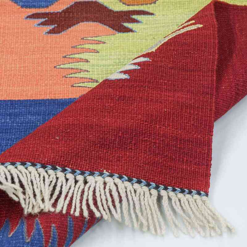 Multicolor New Handwoven Turkish Kilim Rug - K0020767