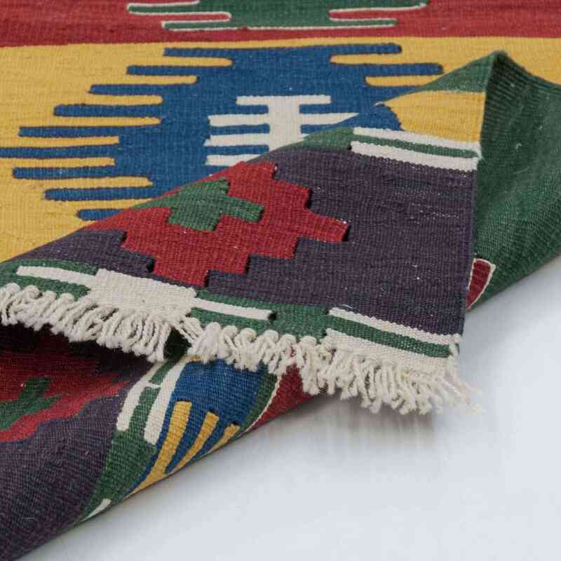 Çok Renkli Yeni Kök Boya Yolluk Kilim - 80 cm x 329 cm - K0020782