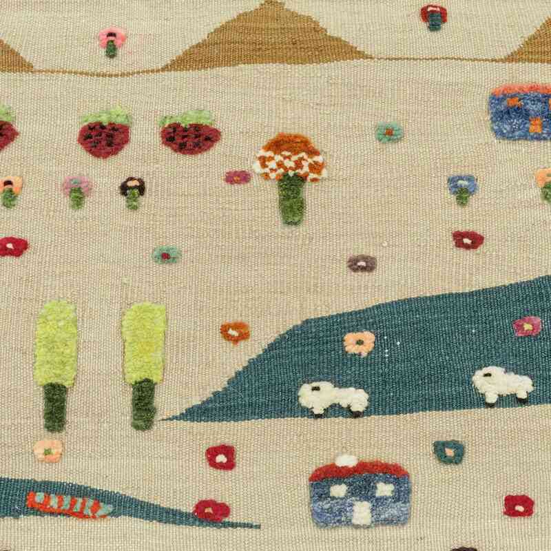 Bej Yeni El Dokuma Kilim - K0020791