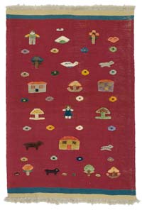 Red New Turkish Kilim Rug