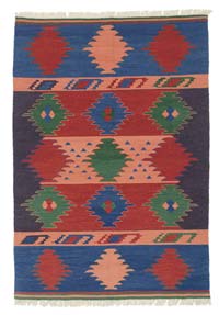 Multicolor New Handwoven Turkish Kilim Rug