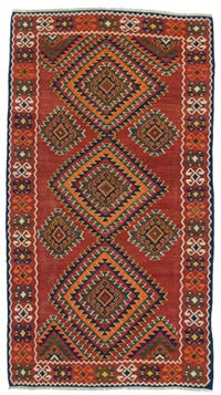 Kırmızı Antika Sahseven Kilim - 163 cm x 298 cm