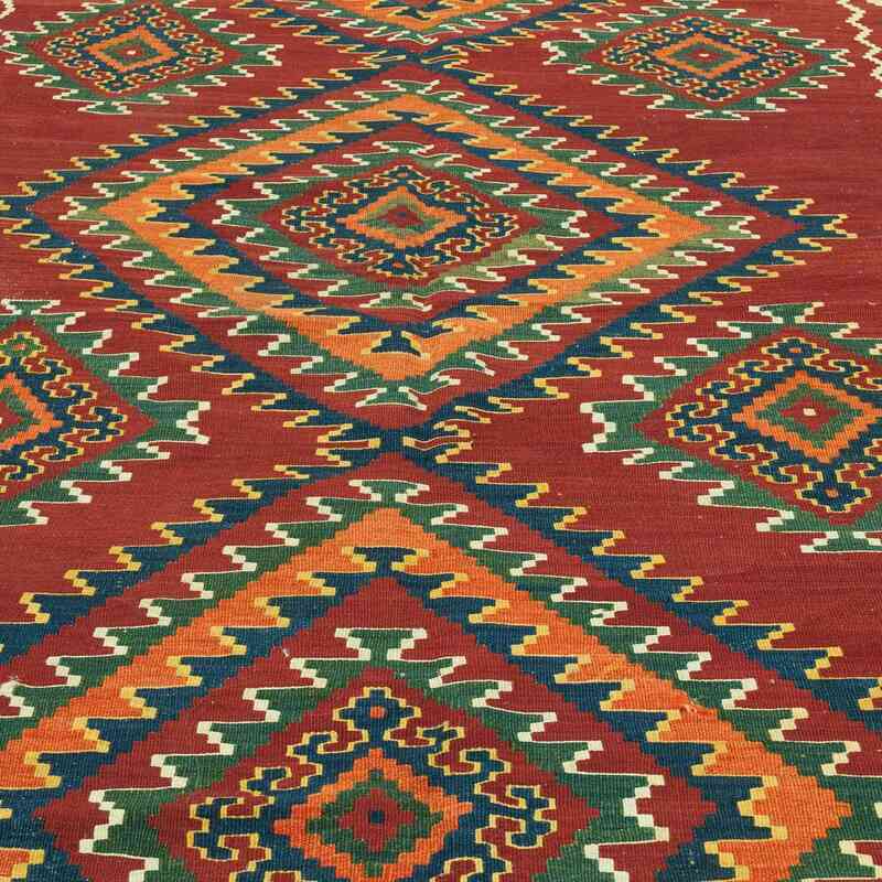 Kırmızı Antika Şahseven Kilim - 163 cm x 298 cm - K0020845