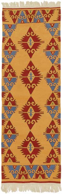 New Turkish Kilim Rug - 3' 3" x 9' 7" (39" x 115")