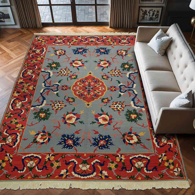 Yeni Kök Boya El Dokuma Kilim - 298 cm x 400 cm - K0021073