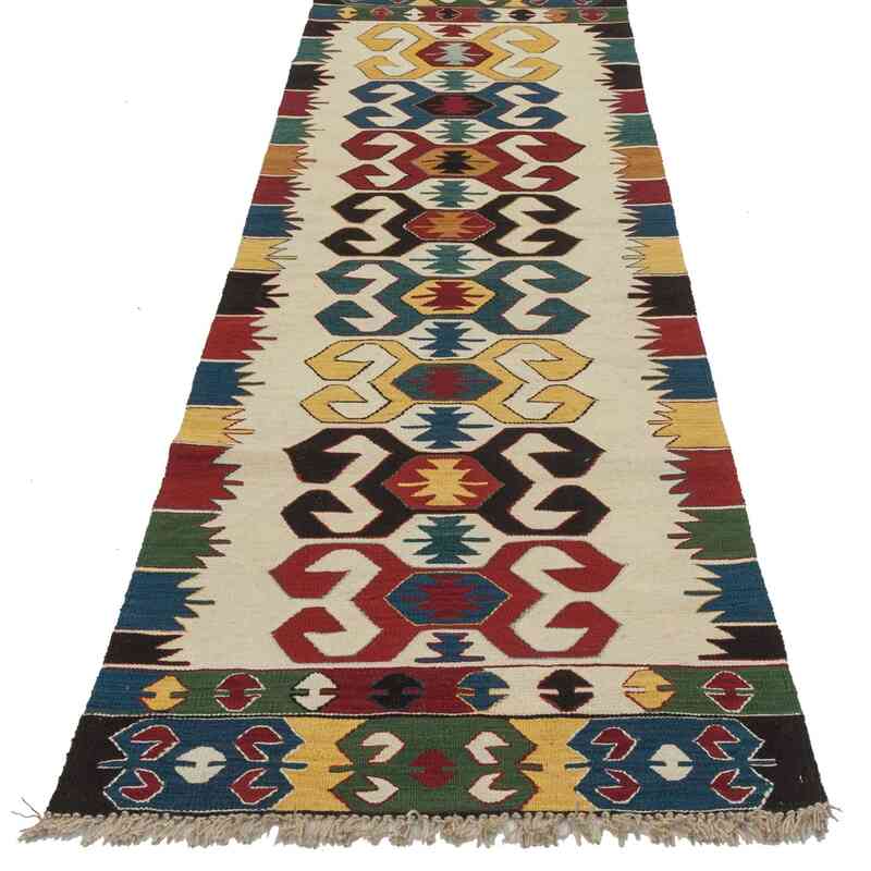 Multicolor New Turkish Kilim Runner - 2' 8" x 9' 4" (32" x 112") - K0021093