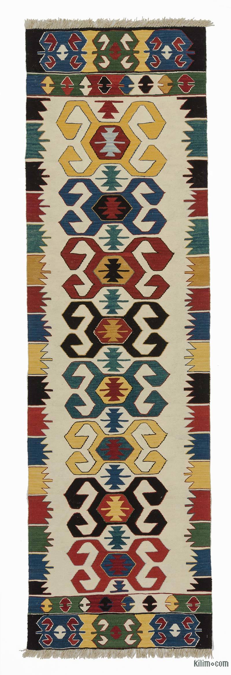 Multicolor New Turkish Kilim Runner - 2' 8" x 9' 4" (32" x 112") - K0021093