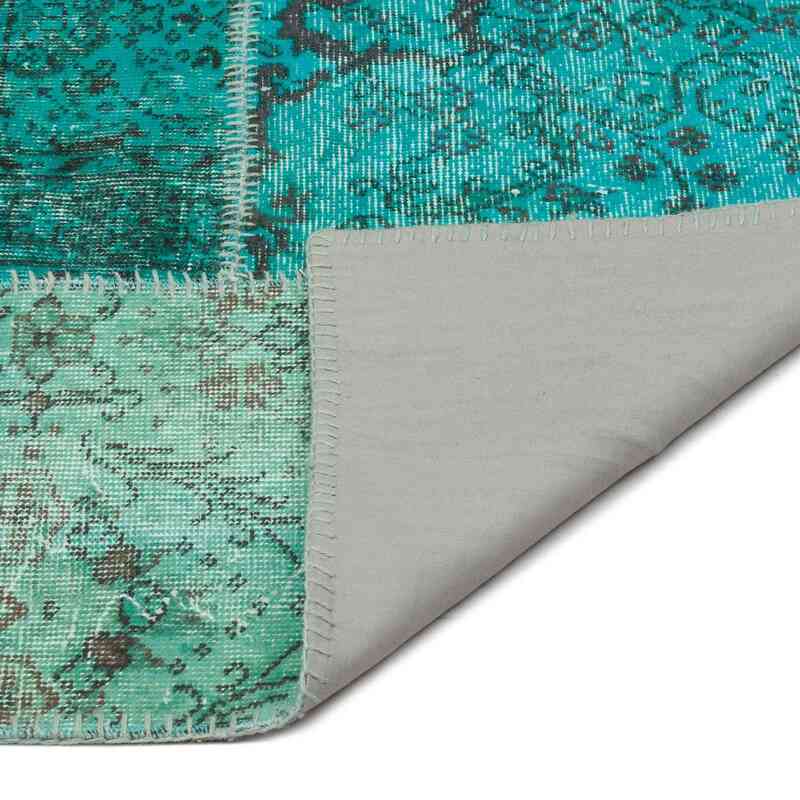 Alfombra De Retazos Turca Sobre-teñida - 162 cm x 232 cm - K0021739