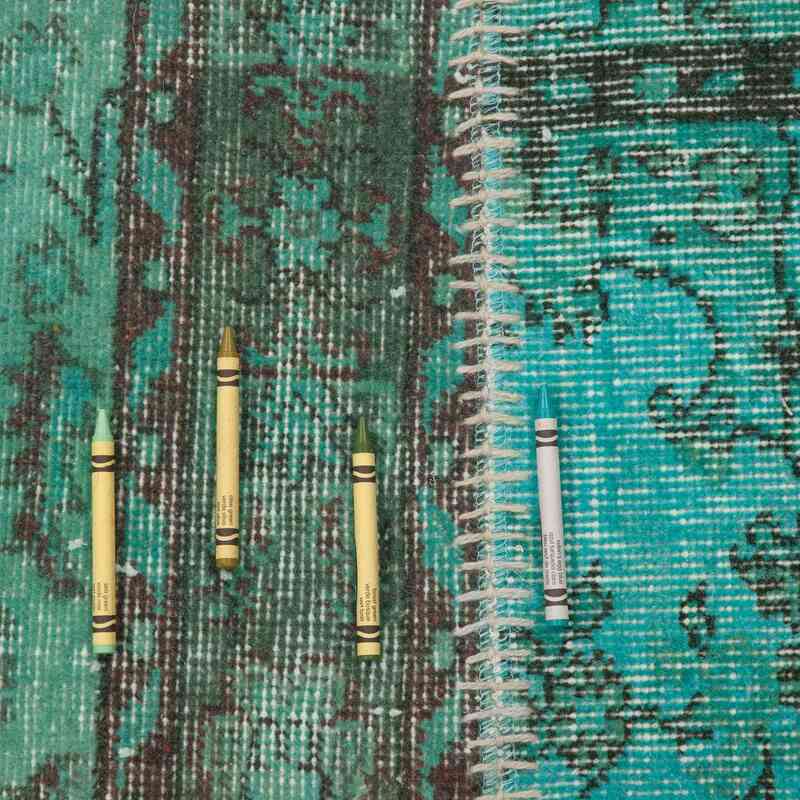 Alfombra De Retazos Turca Sobre-teñida - 162 cm x 232 cm - K0021739
