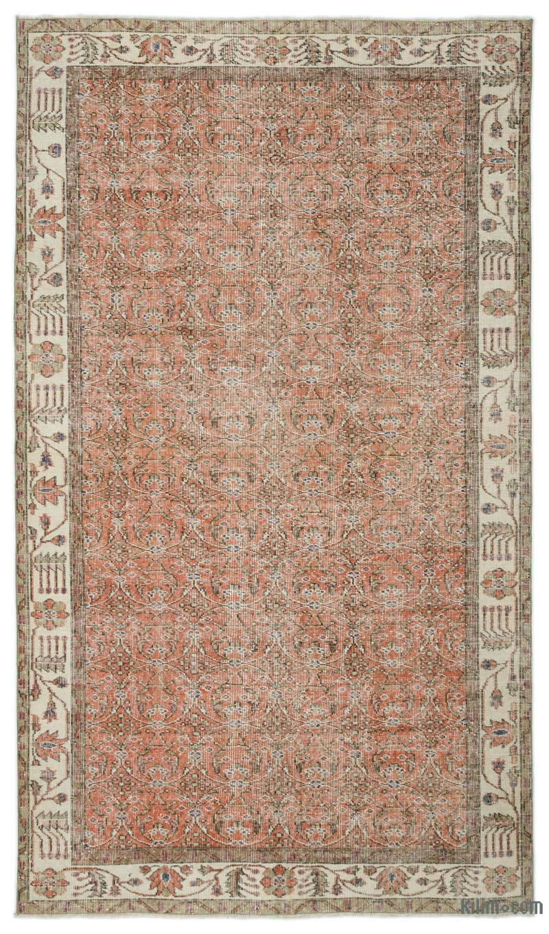 K0022888 Turkish Vintage Area Rug 5'7" x 9'5" (67 in. x 113 in.)