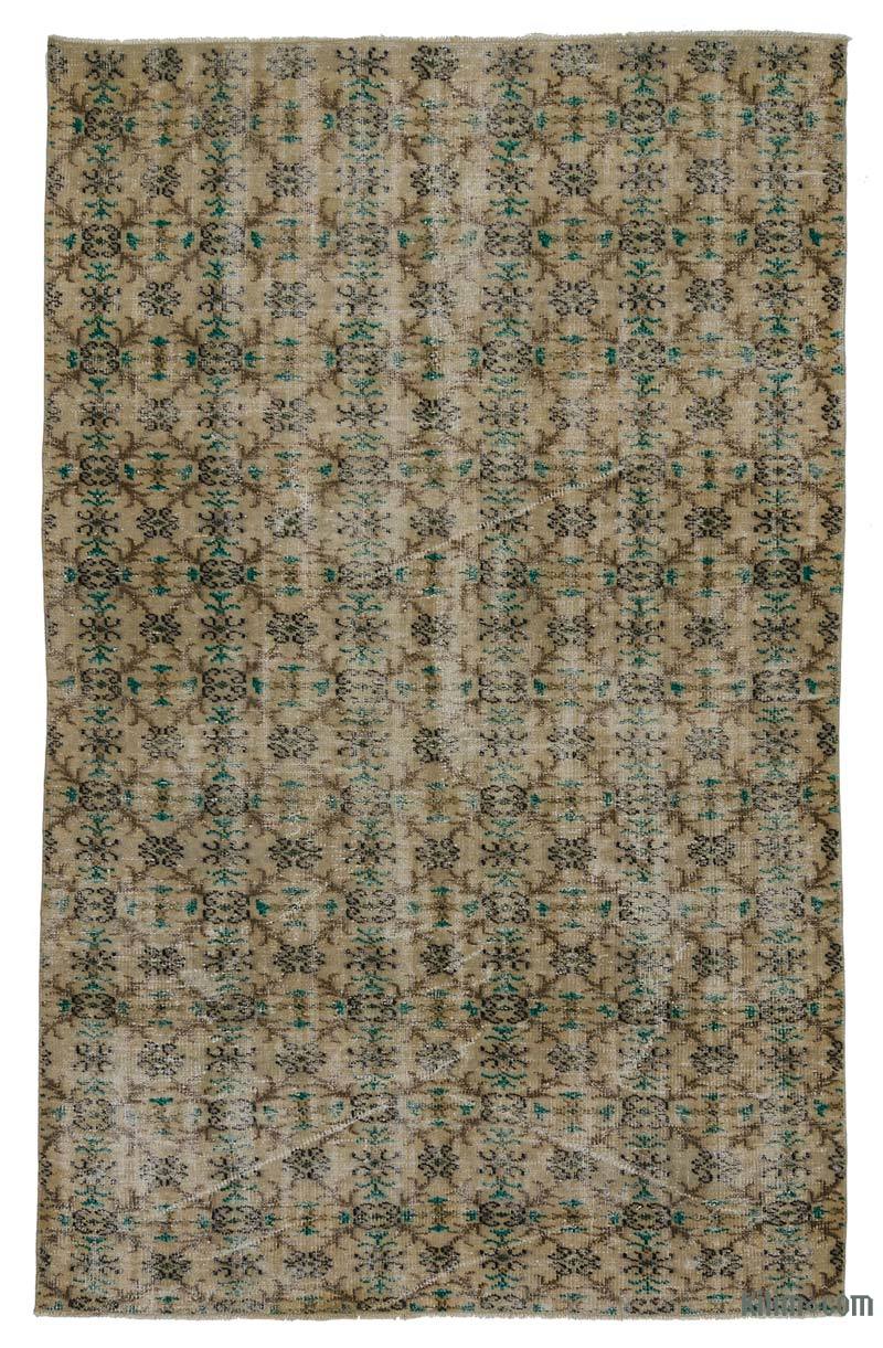 Vintage Turkish Hand-Knotted Rug - 5' 8" x 8' 8" (68 in. x 104 in.) - K0023237
