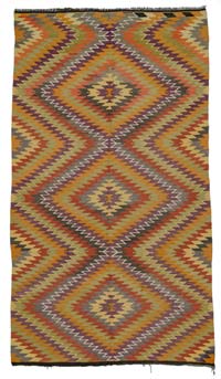 Multicolor Vintage Mut Kilim Rug - 6'  x 10' 10" (72" x 130")