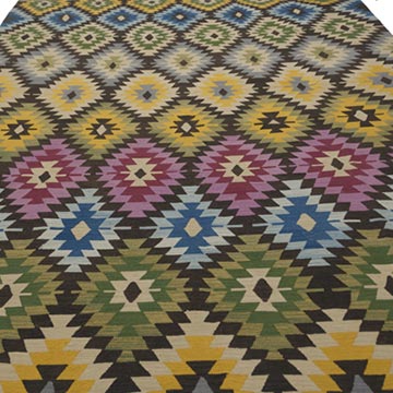 Çok Renkli Yeni El Dokuma Kilim - K0025115