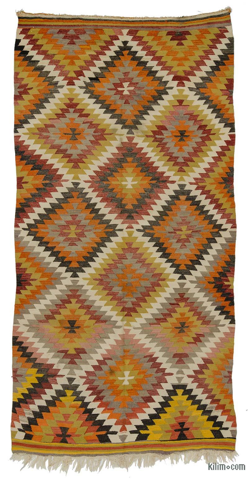 Multicolor Alfombra Vintage Antalya Kilim - 160 cm x 319 cm - K0025130