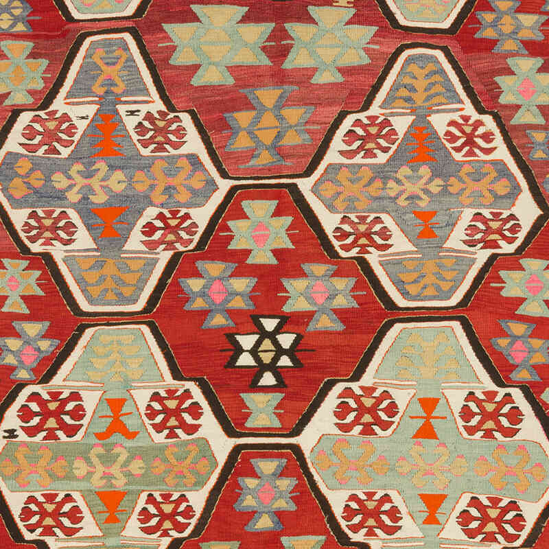 Rojo Alfombra Vintage Mut Kilim - 162 cm x 280 cm - K0027360