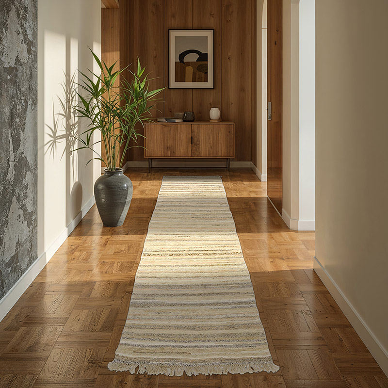 Multicolor Nuevo Turco Soumak Runner - 86 cm x 277 cm - K0027378