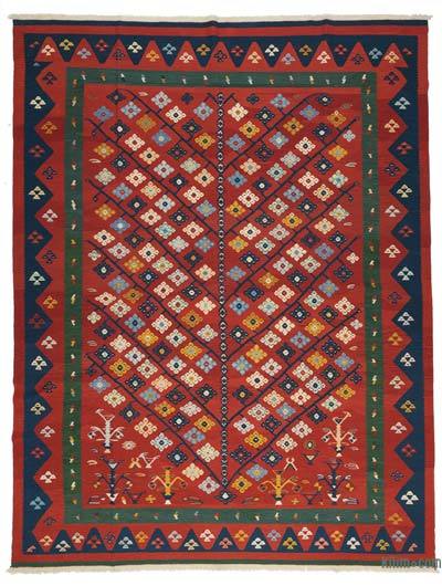 Kırmızı Yeni Kök Boya El Dokuma Kilim - 302 cm x 388 cm