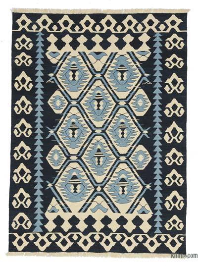 Lacivert Yeni Kök Boya El Dokuma Kilim
