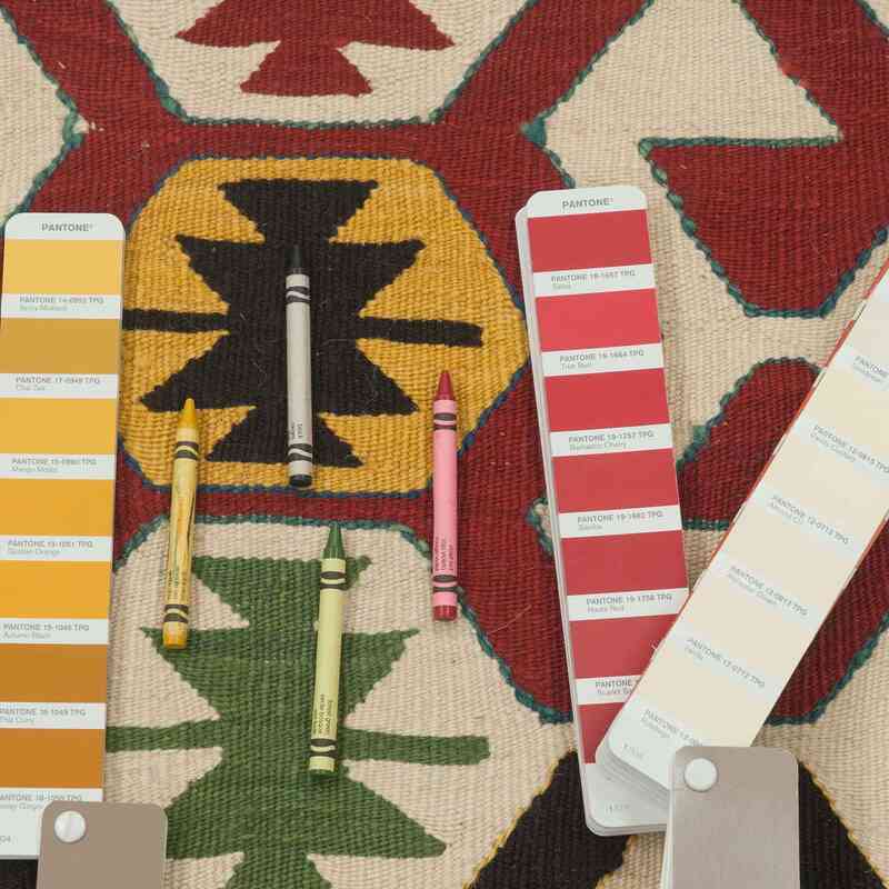 Multicolor Nuevo Kilim Turco De Pasillo - K0027677