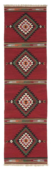 Red New Turkish Kilim Runner
