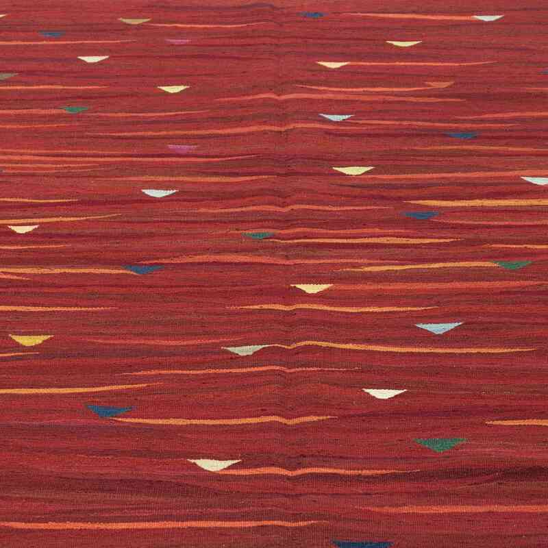 Rojo Nueva Alfombra Turca Kilim - K0027682