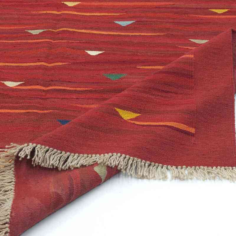 Rojo Nueva Alfombra Turca Kilim - K0027682