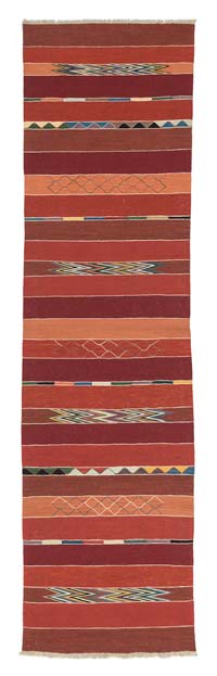 Red New Turkish Kilim Runner