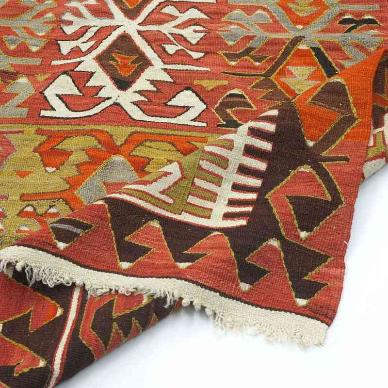 Multicolor Vintage Konya Kilim Rug - 4' 8" x 10' 10" (56 in. x 130 in.) - K0027729