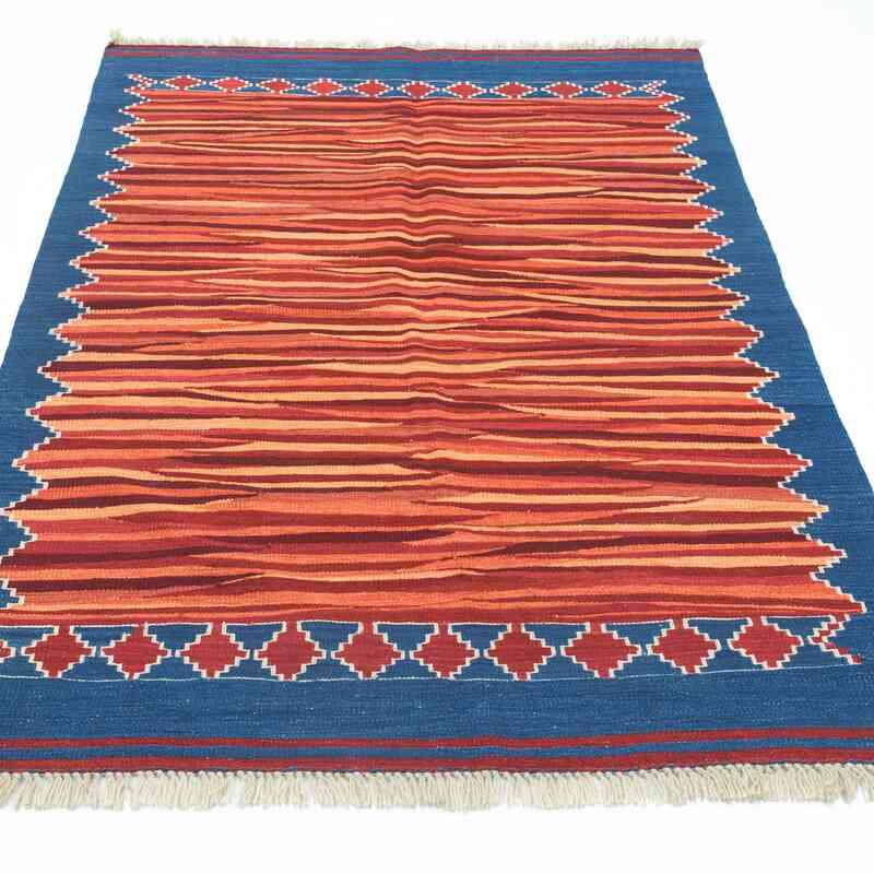 New Handwoven Turkish Kilim Rug - K0027786