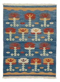 Blue New Handwoven Turkish Kilim Rug