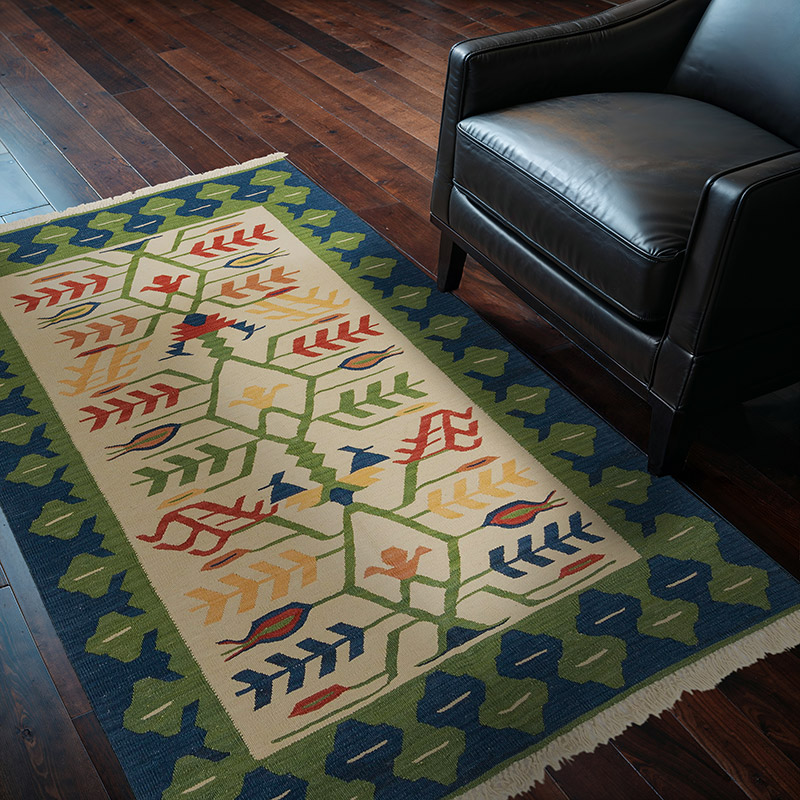 Yeni Kök Boya El Dokuma Kilim - 125 cm x 185 cm - K0027793