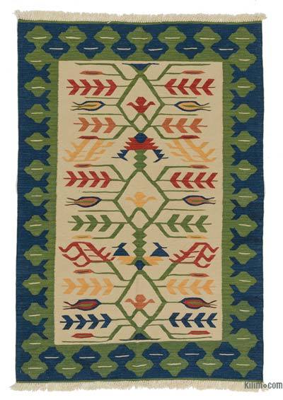 Yeni Kök Boya El Dokuma Kilim - 125 cm x 185 cm