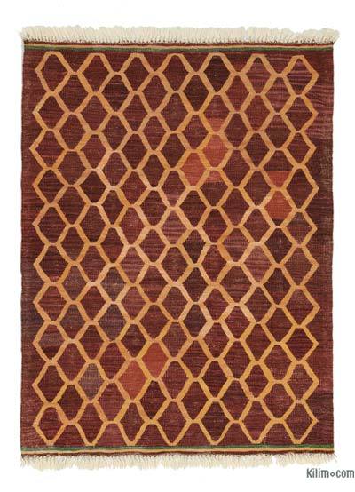 Kırmızı Yeni Kök Boya El Dokuma Kilim