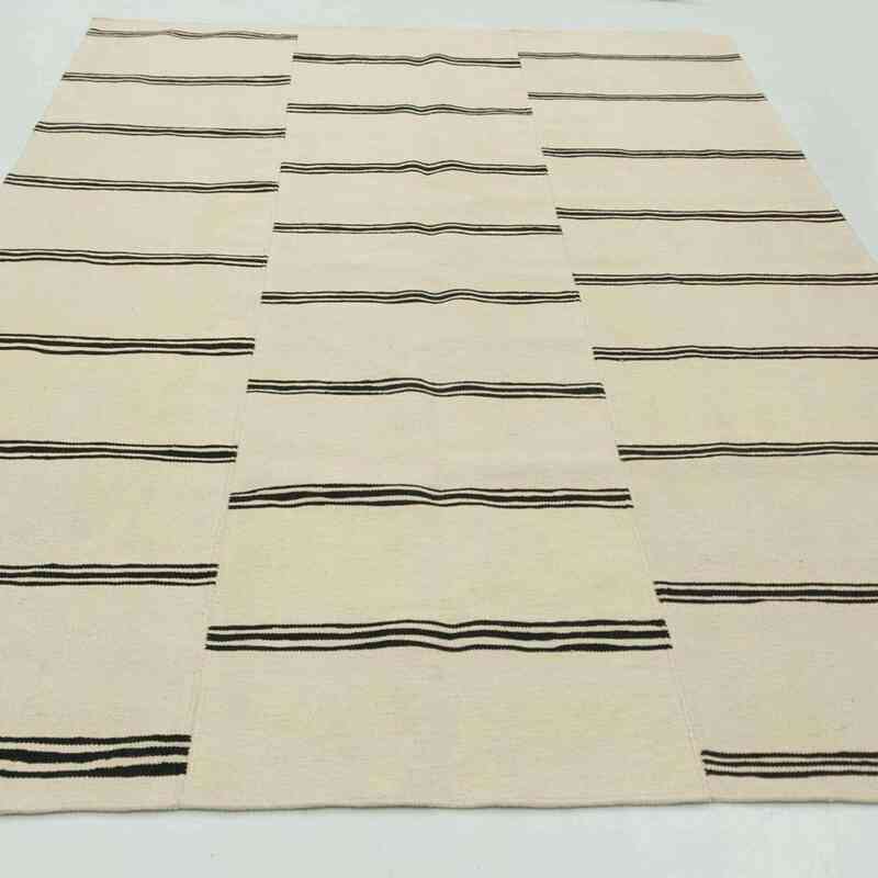 Bej Yeni El Dokuma Kilim - K0027846