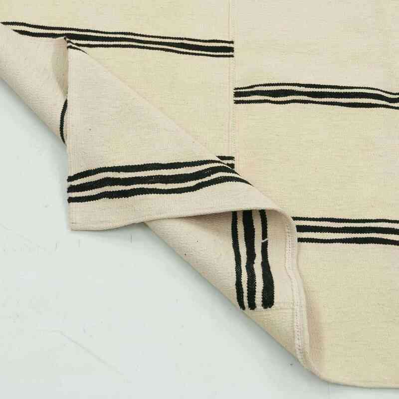 Bej Yeni El Dokuma Kilim - K0027846