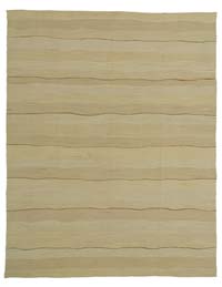 Beige New Handwoven Turkish Kilim Rug - 10' 2" x 13' 5" (122" x 161")