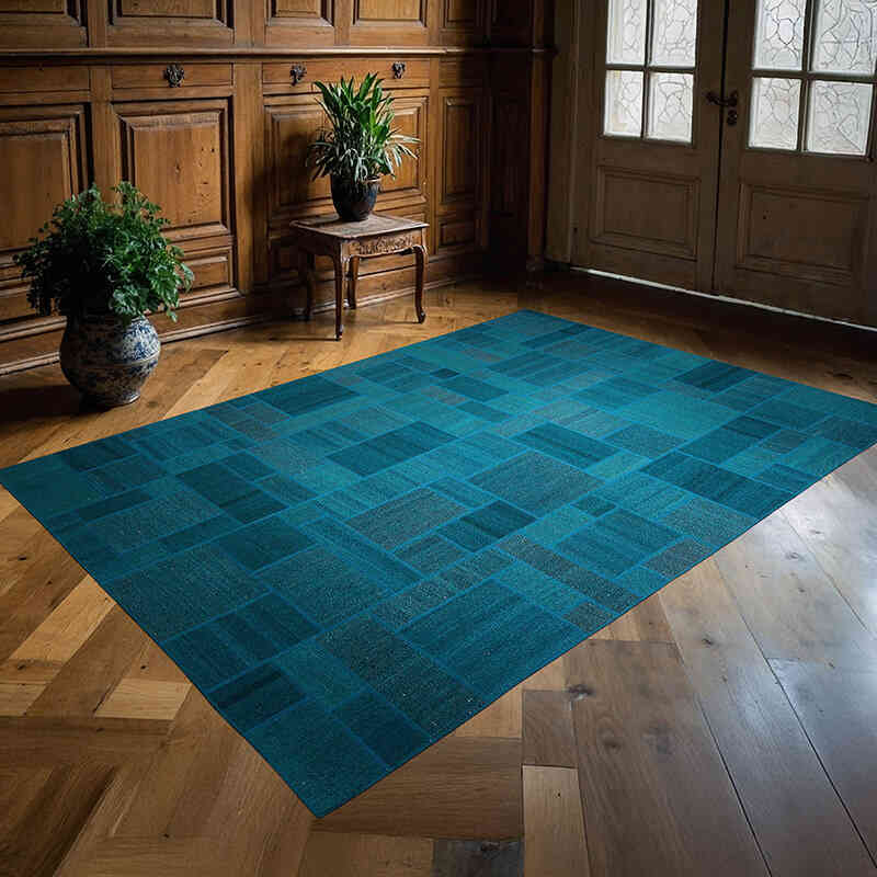 Boyalı Kilim Patchwork - 167 cm x 237 cm - K0028081