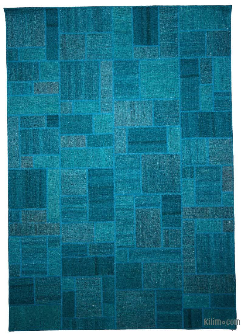 Patchwork Hand-Knotted Turkish Rug - 5' 6" x 7' 9" (66 in. x 93 in.) - K0028081