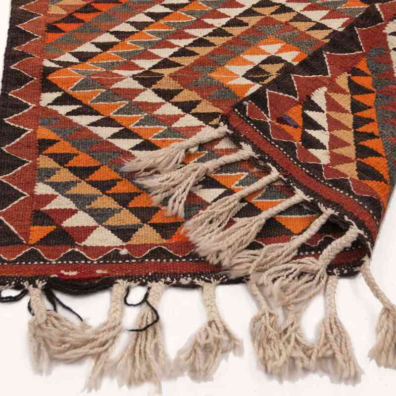 Multicolor Alfombra Kilim Tribal Vintage - 99 cm x 359 cm - K0028106