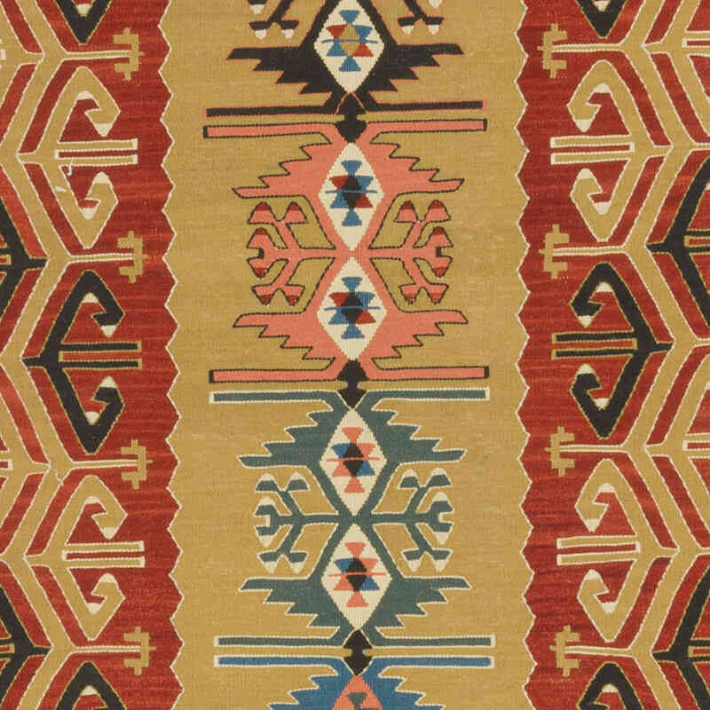 Multicolor Nueva Alfombra Turca Kilim - 94 cm x 266 cm - K0028166