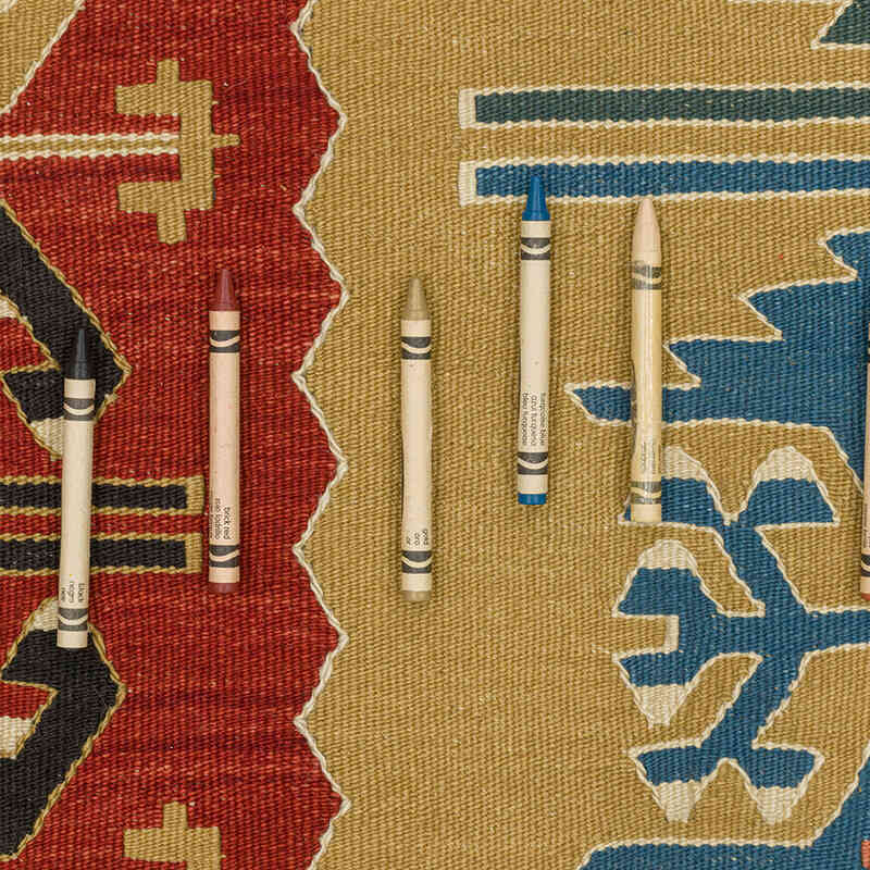 Multicolor Nueva Alfombra Turca Kilim - 94 cm x 266 cm - K0028166