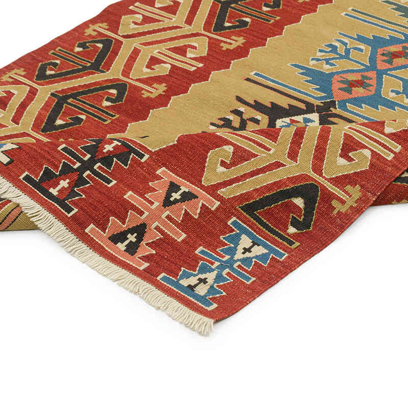 Multicolor Nueva Alfombra Turca Kilim - 94 cm x 266 cm - K0028166