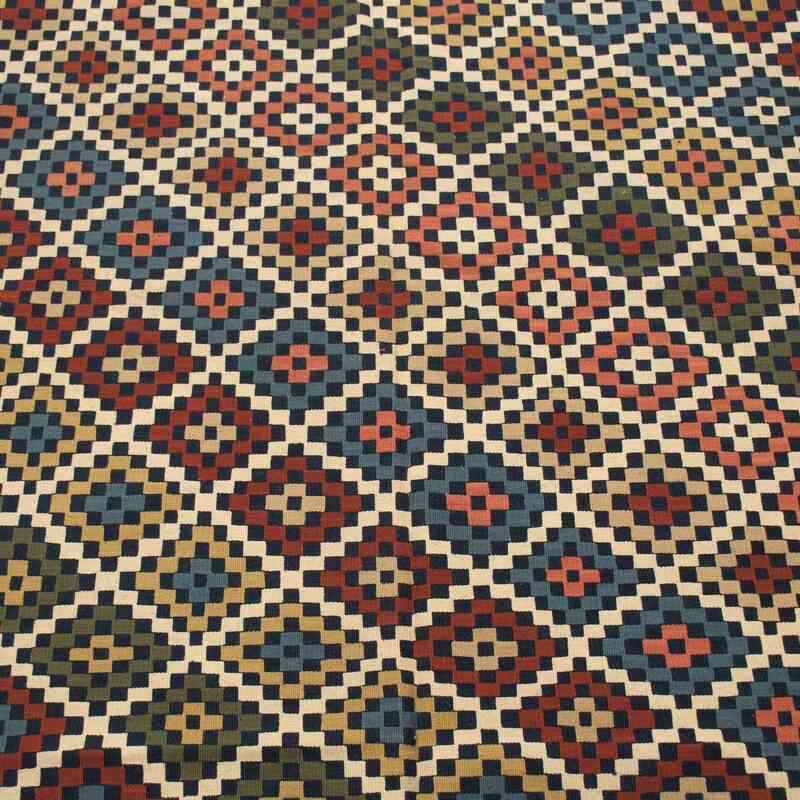Multicolor Nueva Alfombra De Área Kilim - 161 cm x 230 cm - K0028172
