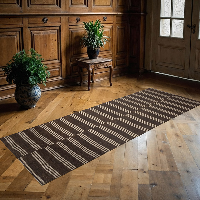 Kahverengi Yeni El Dokuma Kilim - K0028209