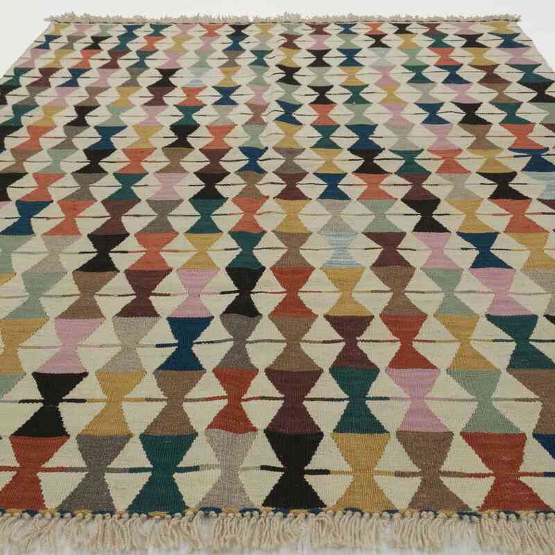 Çok Renkli Yeni El Dokuma Kilim - K0028222