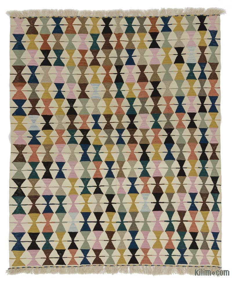 Çok Renkli Yeni El Dokuma Kilim - K0028222