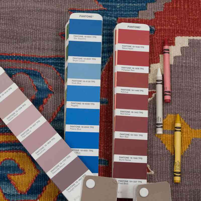 Multicolor New Handwoven Turkish Kilim Rug - K0028228