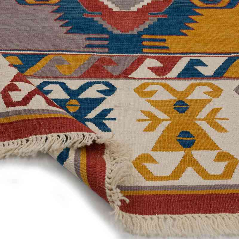 Multicolor New Handwoven Turkish Kilim Rug - K0028228